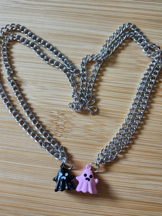 Matching Ghost Necklace Set