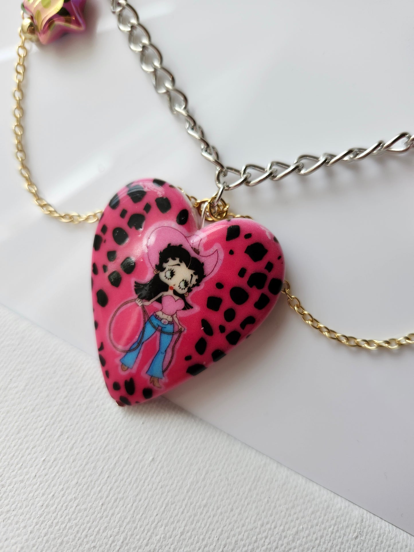 Betty Boop Cowgirl Y2K Necklace