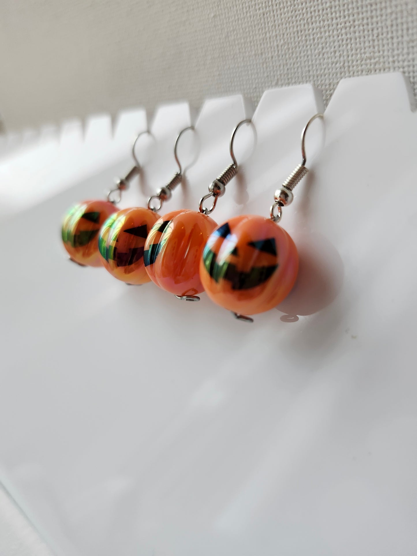 Spooky Jack-O-Latern Earrings