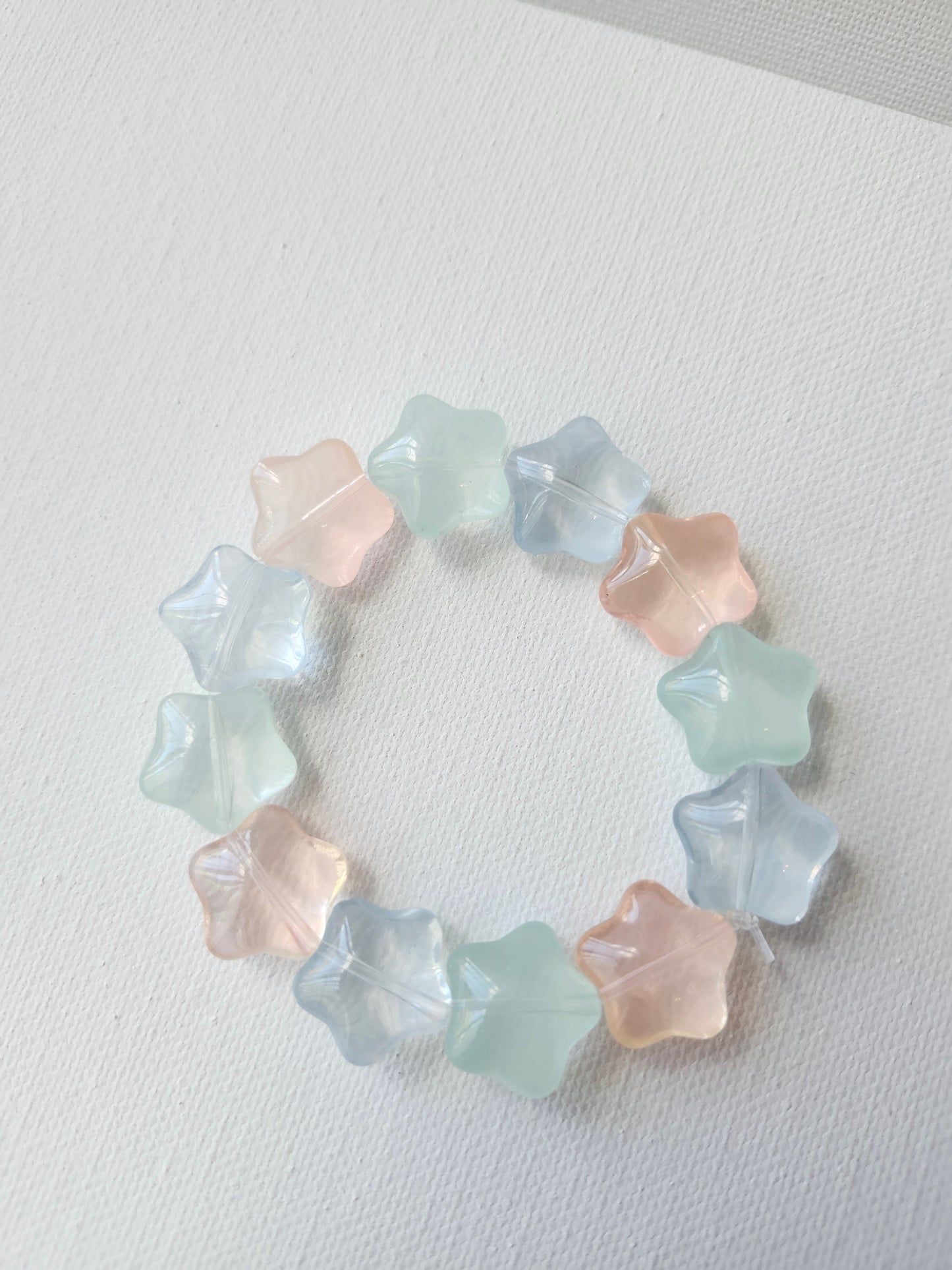 Magical Pastel Glass Star Bracelet