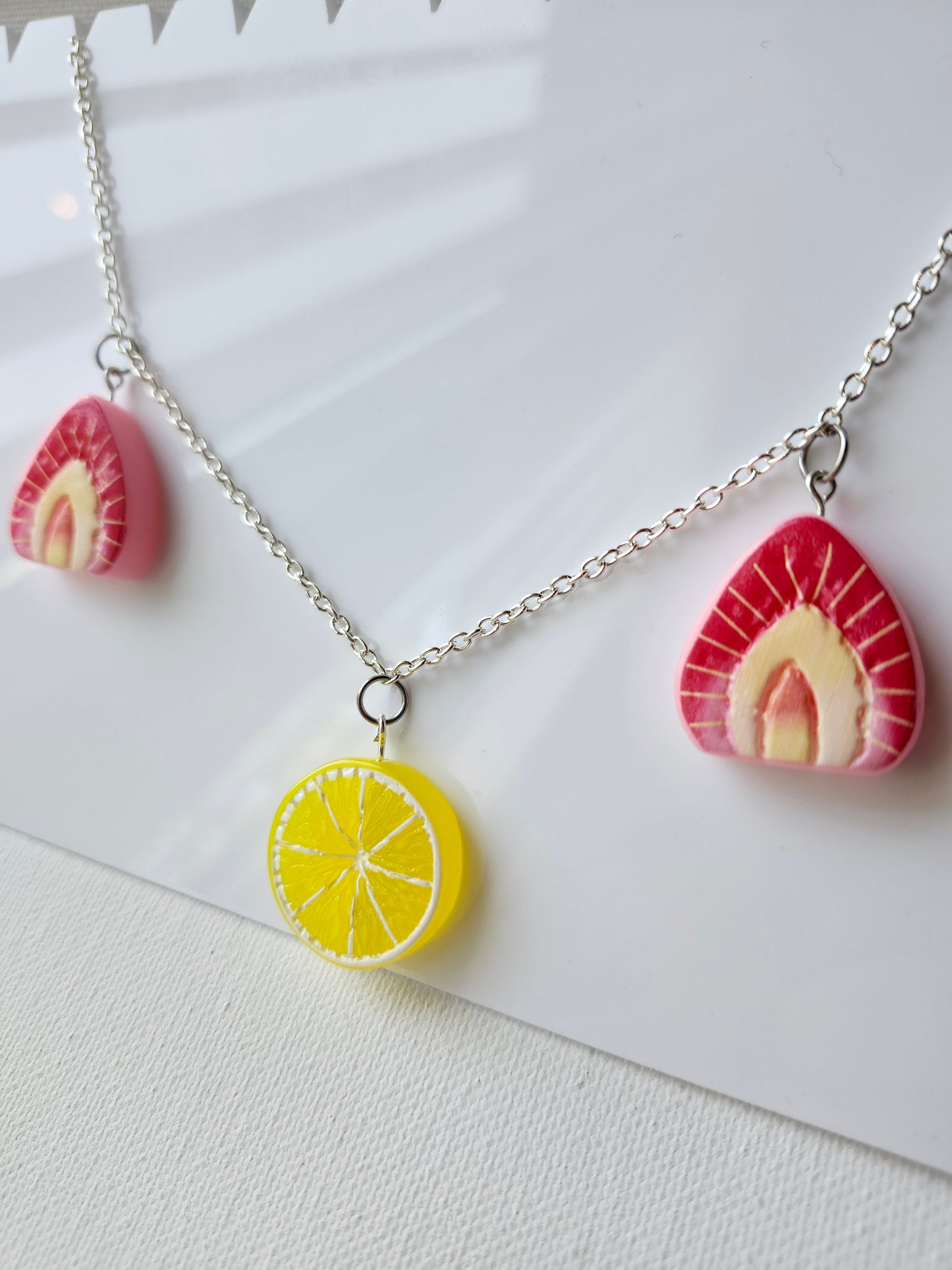 Strawberry Lemonade Necklace