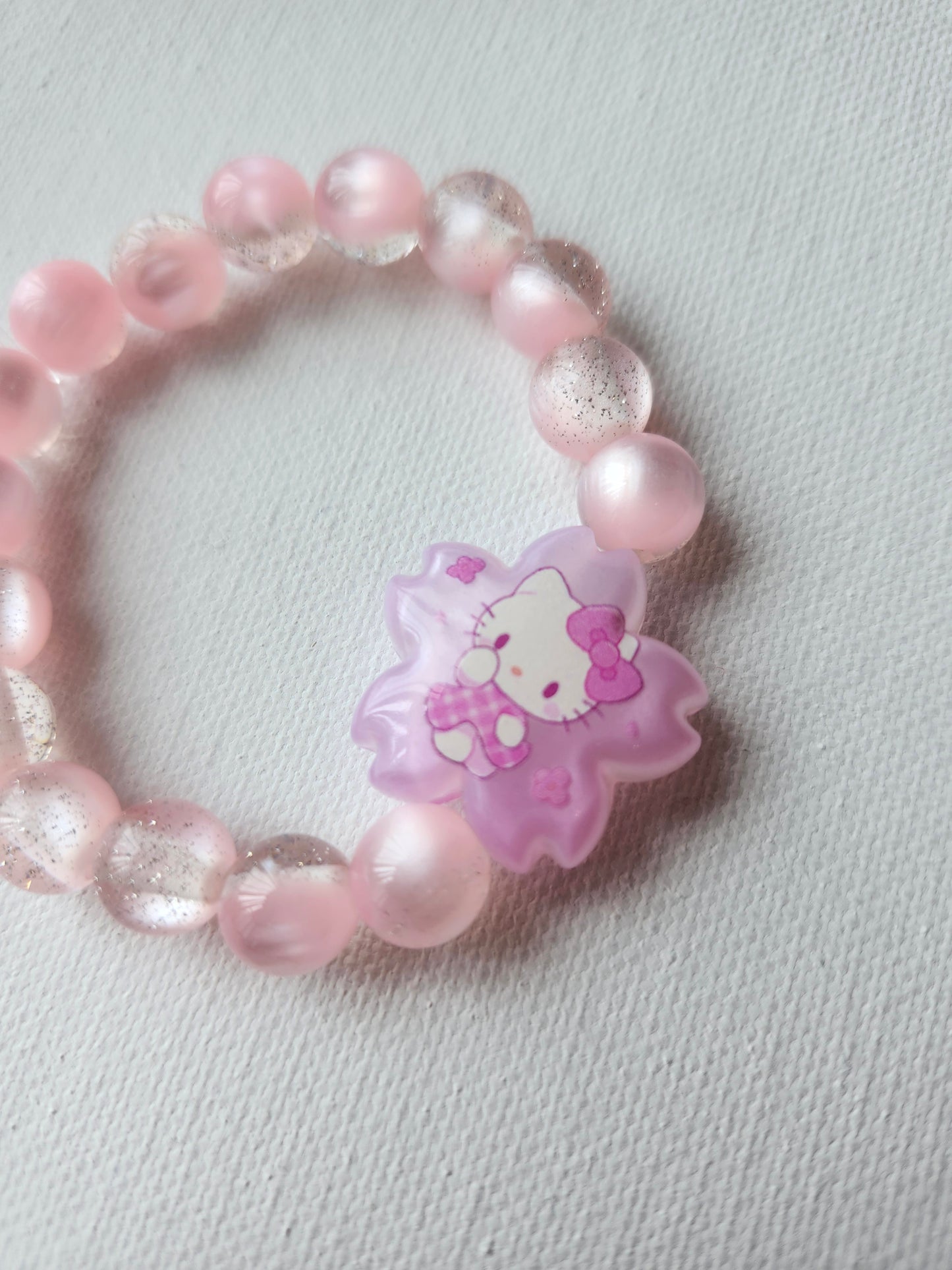 Hello Kitty Sakura Beaded Bracelet