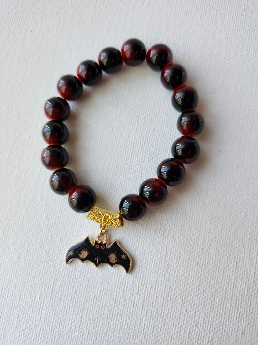 Batty Glass Bead Bracelet
