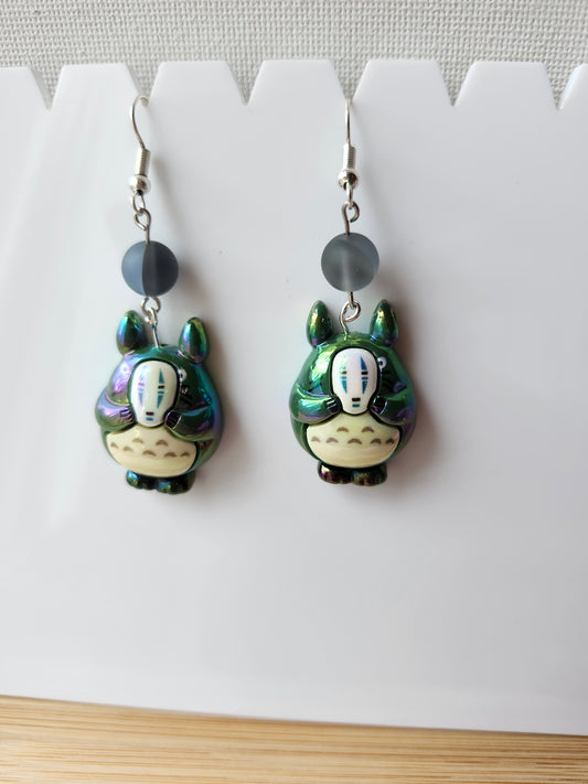 Totoro No-Face Earrings