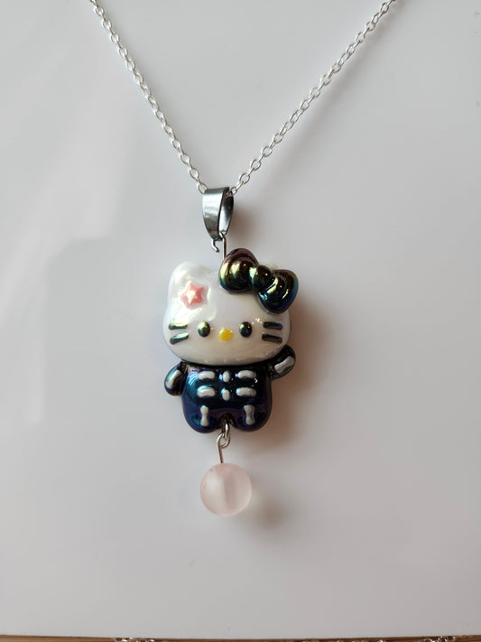Hello Kitty Skeleton Necklace