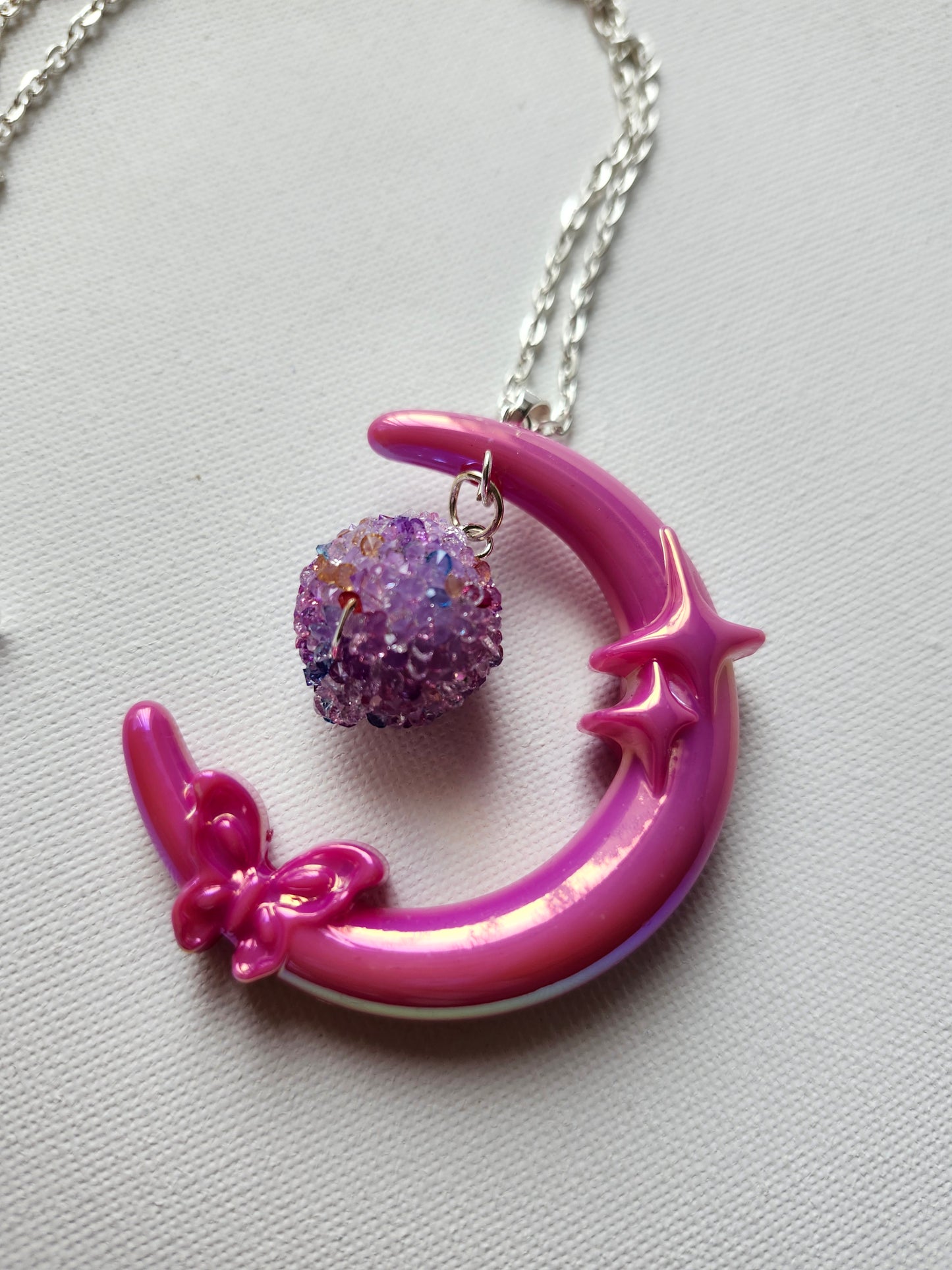 Witchy Moon Dangle Handmade Necklace
