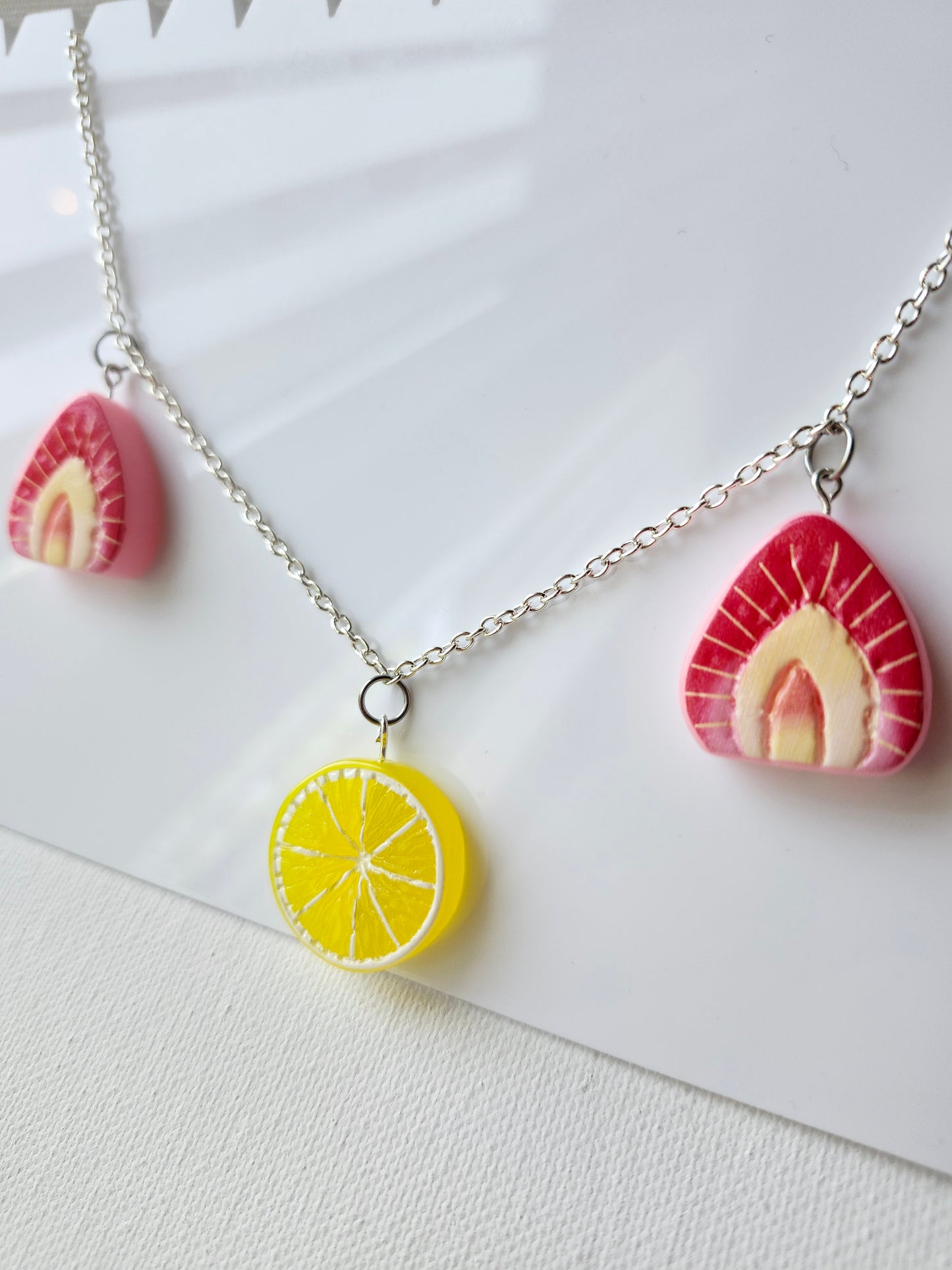 Strawberry Lemonade Necklace