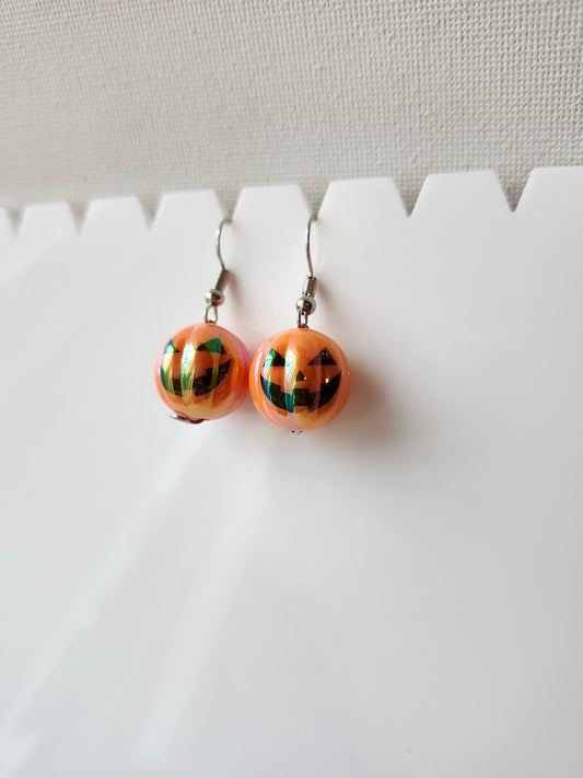 Spooky Jack-O-Latern Earrings