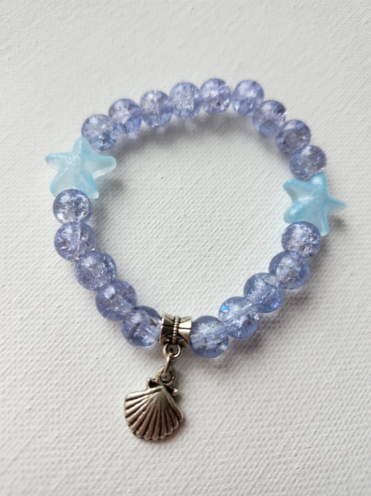 Sea Side Glass Bead Bracelet