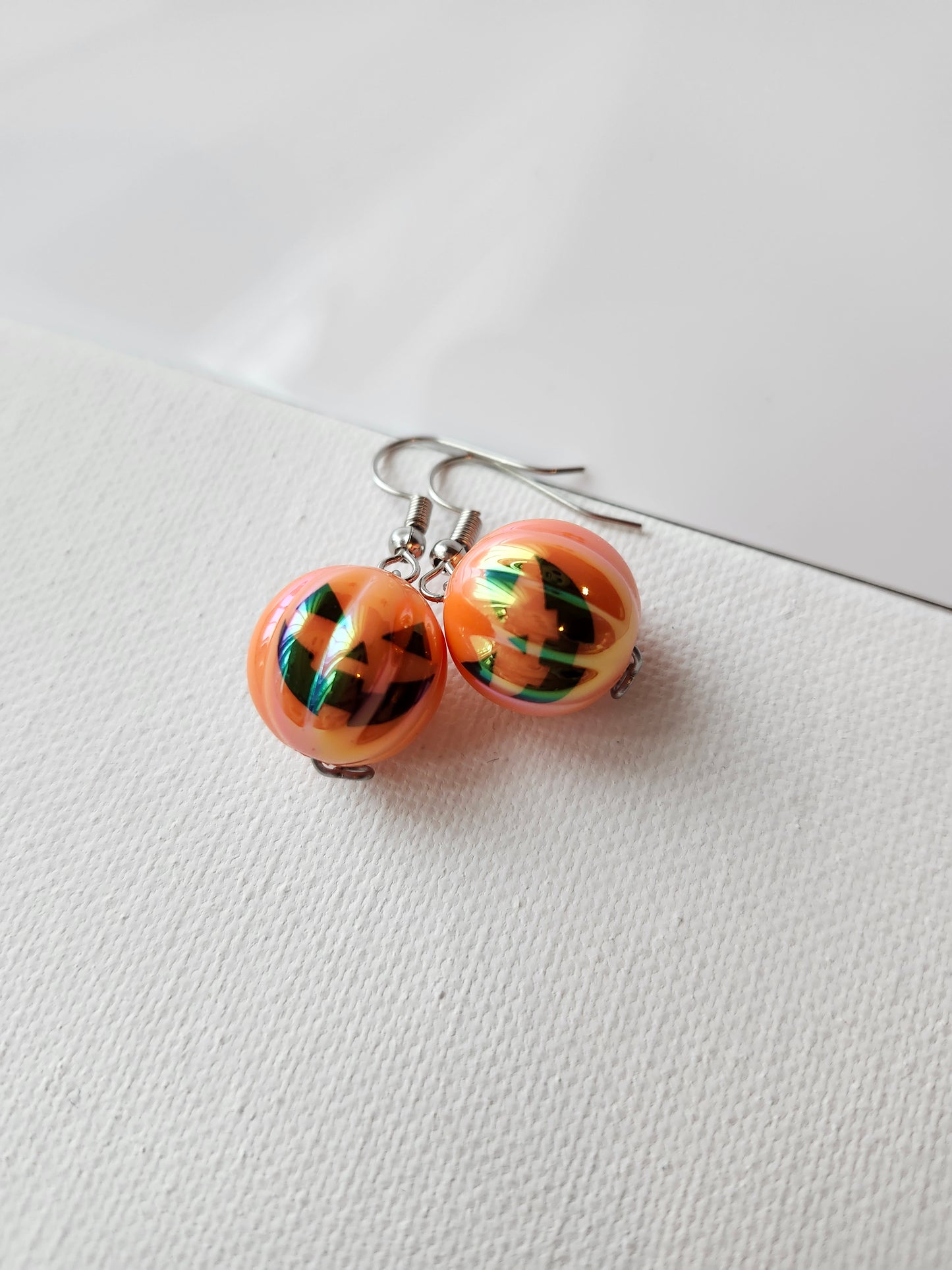 Spooky Jack-O-Latern Earrings