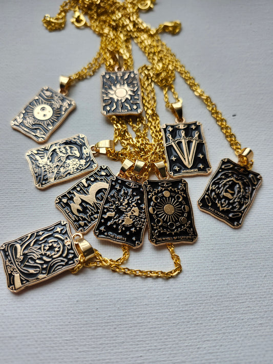 Intuitively Choosen Tarot Card Necklace