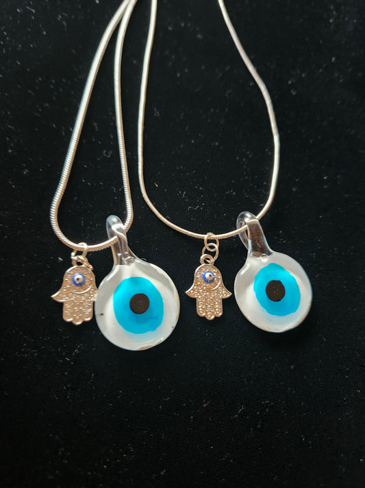 Glass Evil Eye Necklace