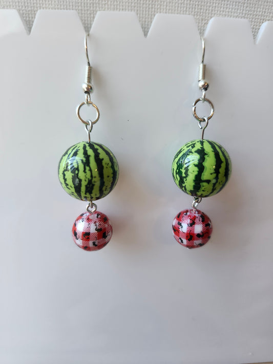Watermelon Picnic Earrings