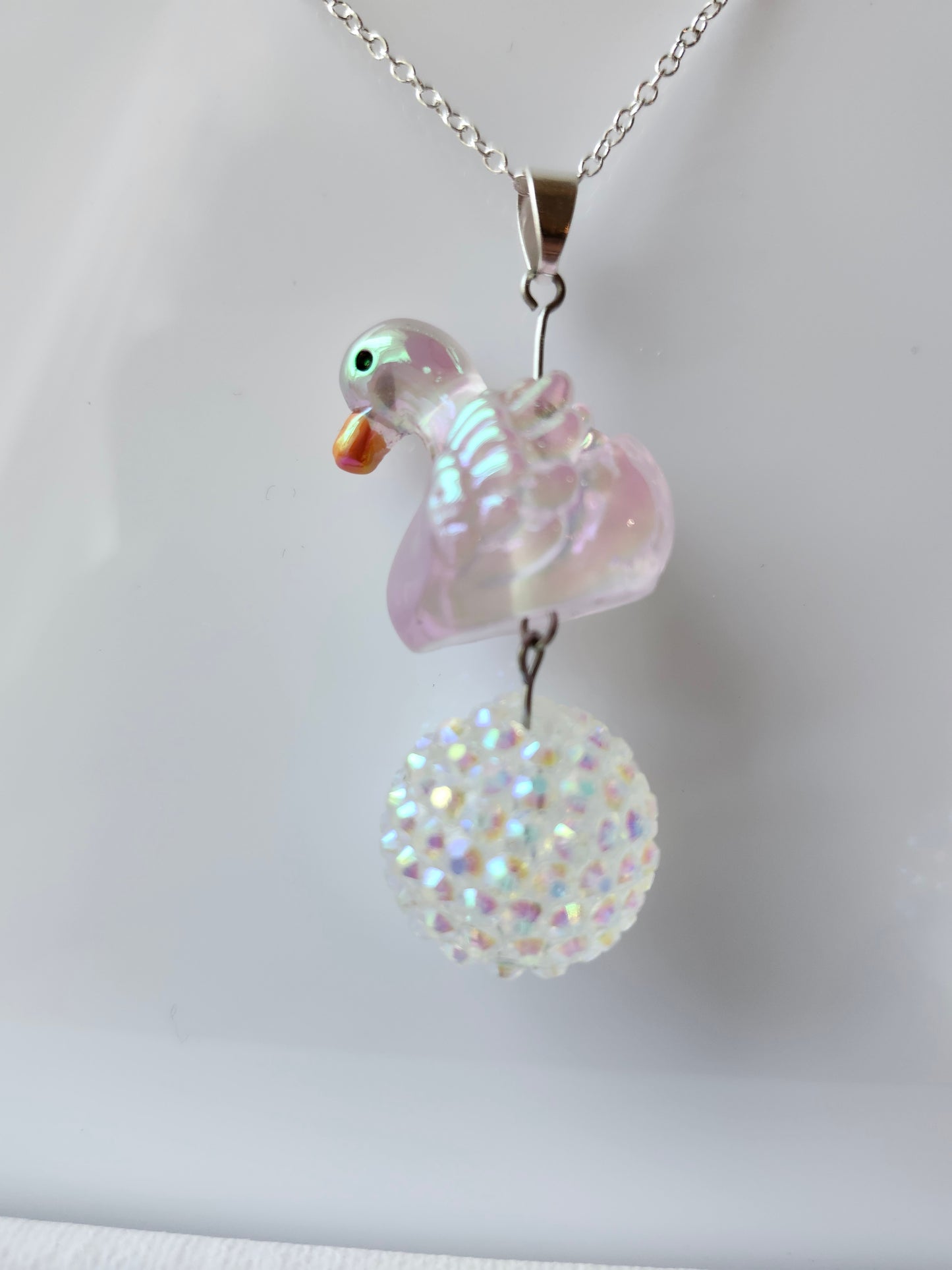 Sparkly Swan Necklace