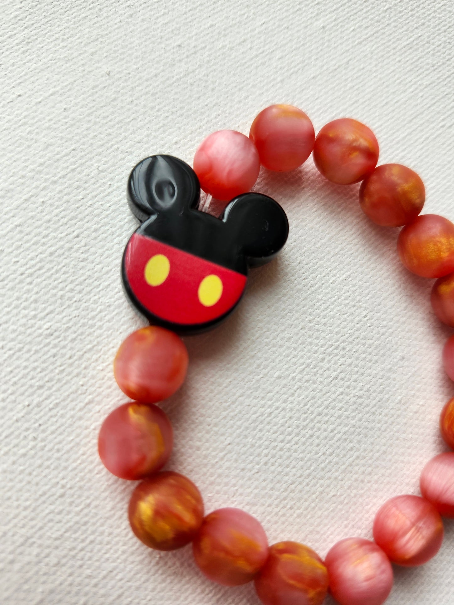 Mickey Mouse Beaded Bracelet