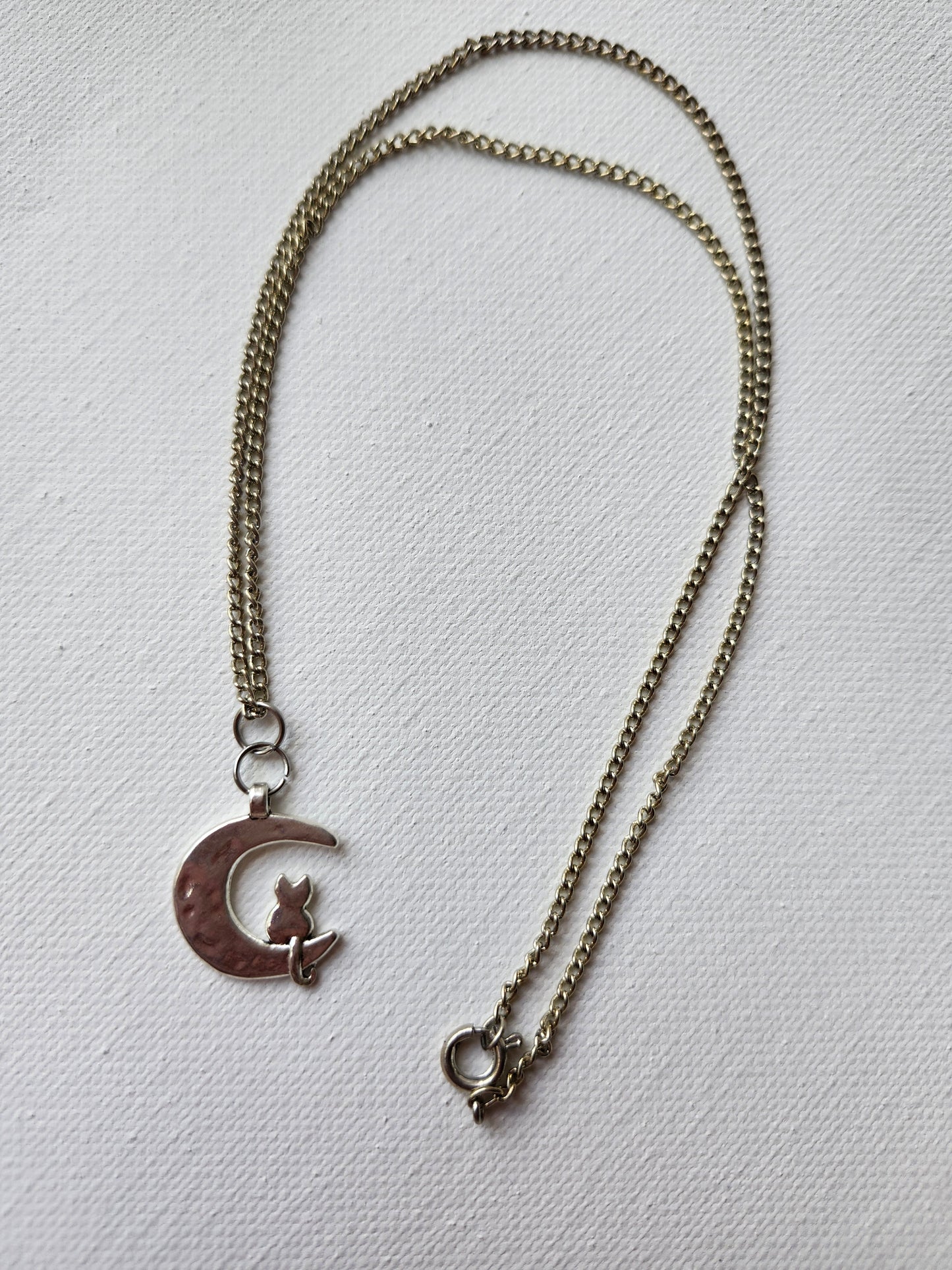 Witchy Cat Moon Necklace