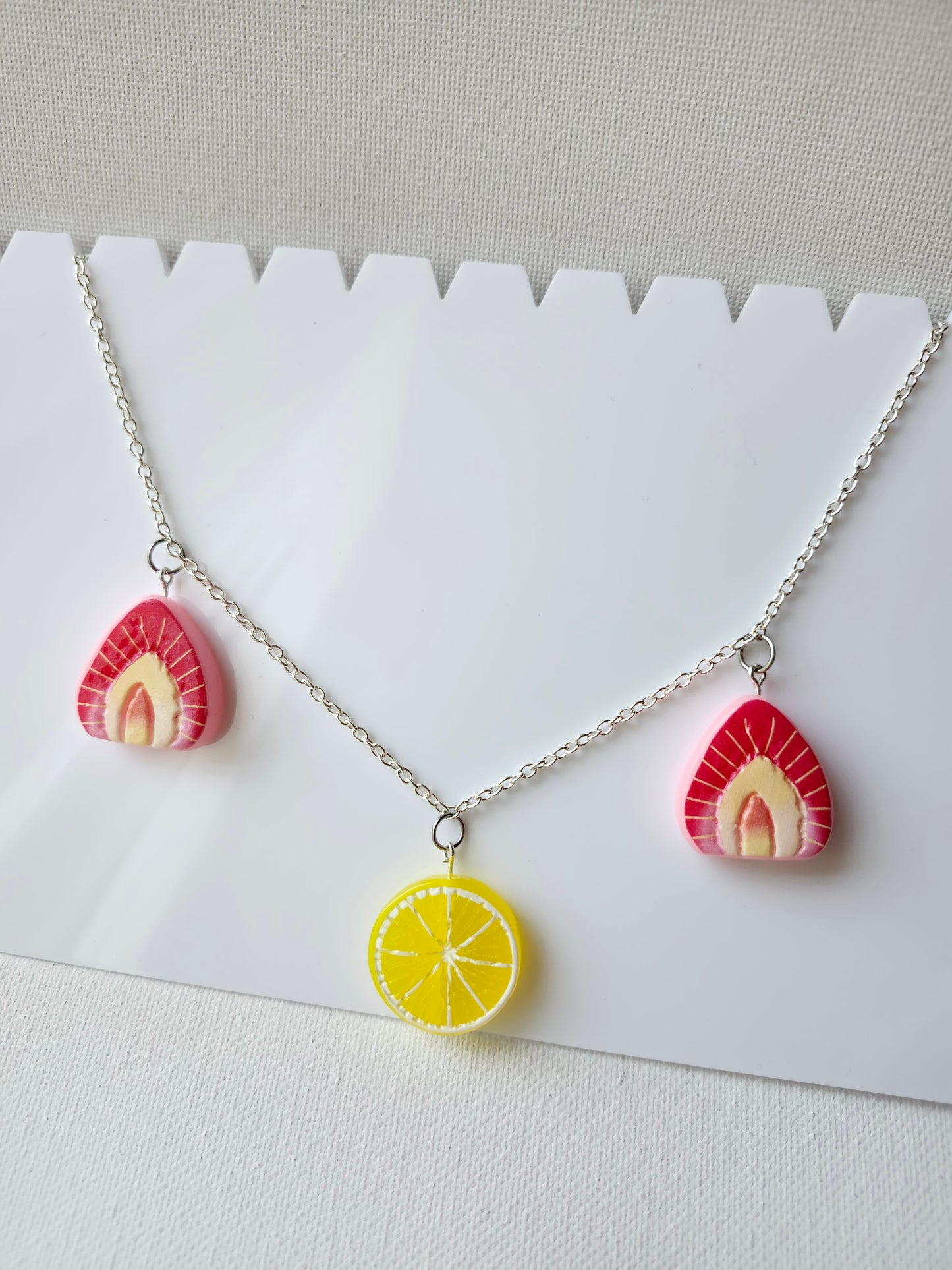 Strawberry Lemonade Necklace