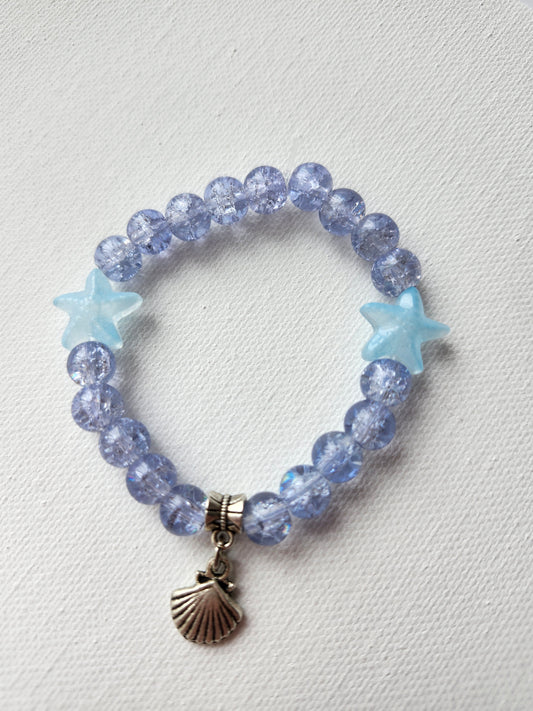 Sea Side Glass Bead Bracelet