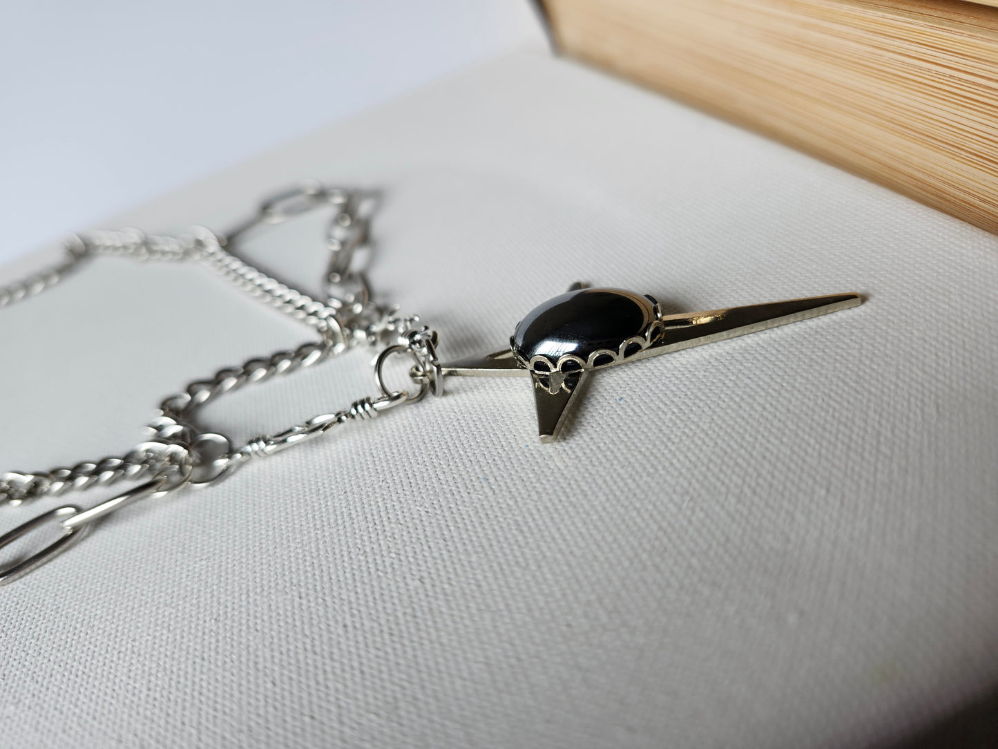 OOAK Upcycled Vintage Gothic Emo Necklace