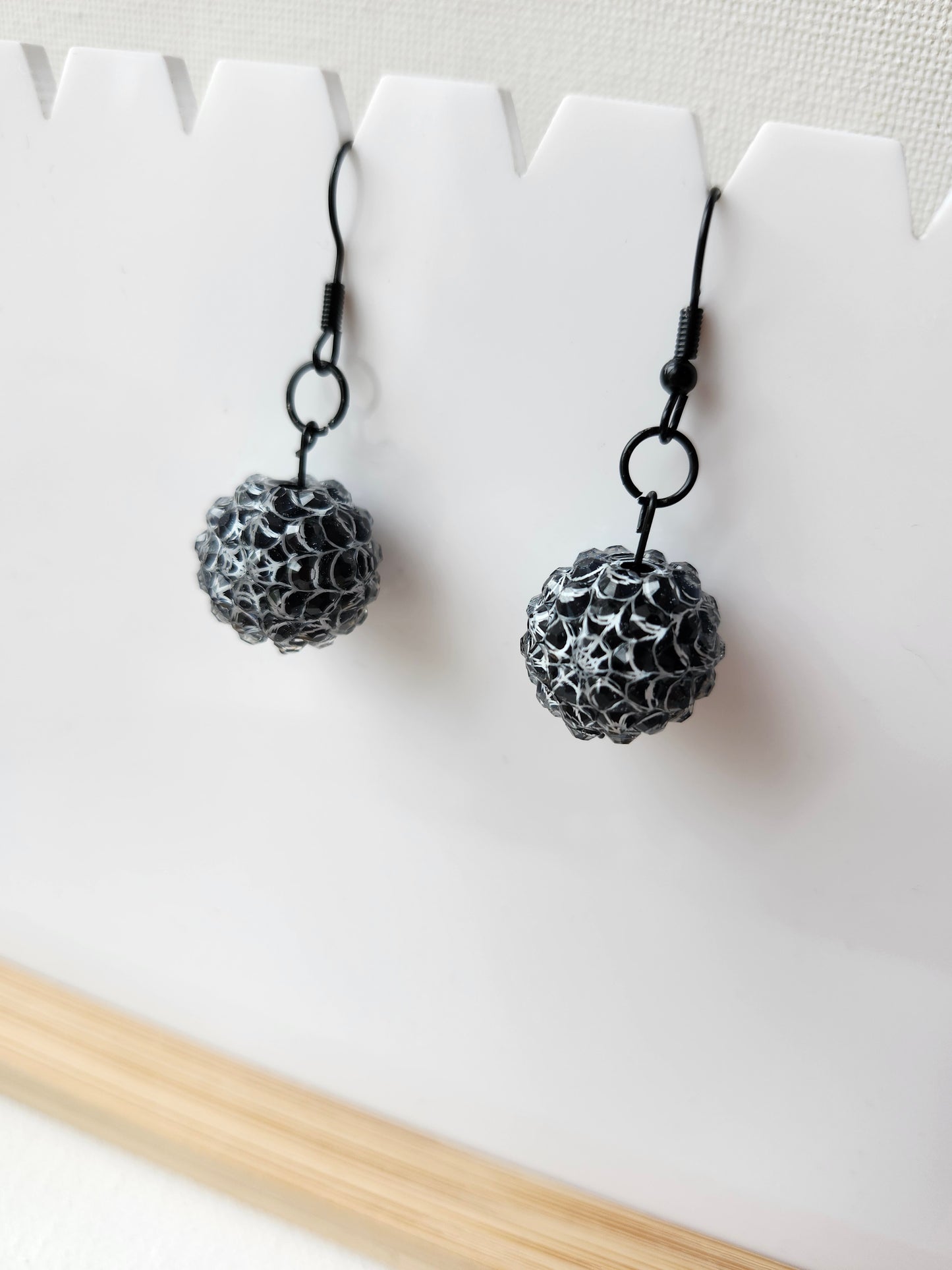 Sparkly Spider Web Earrings
