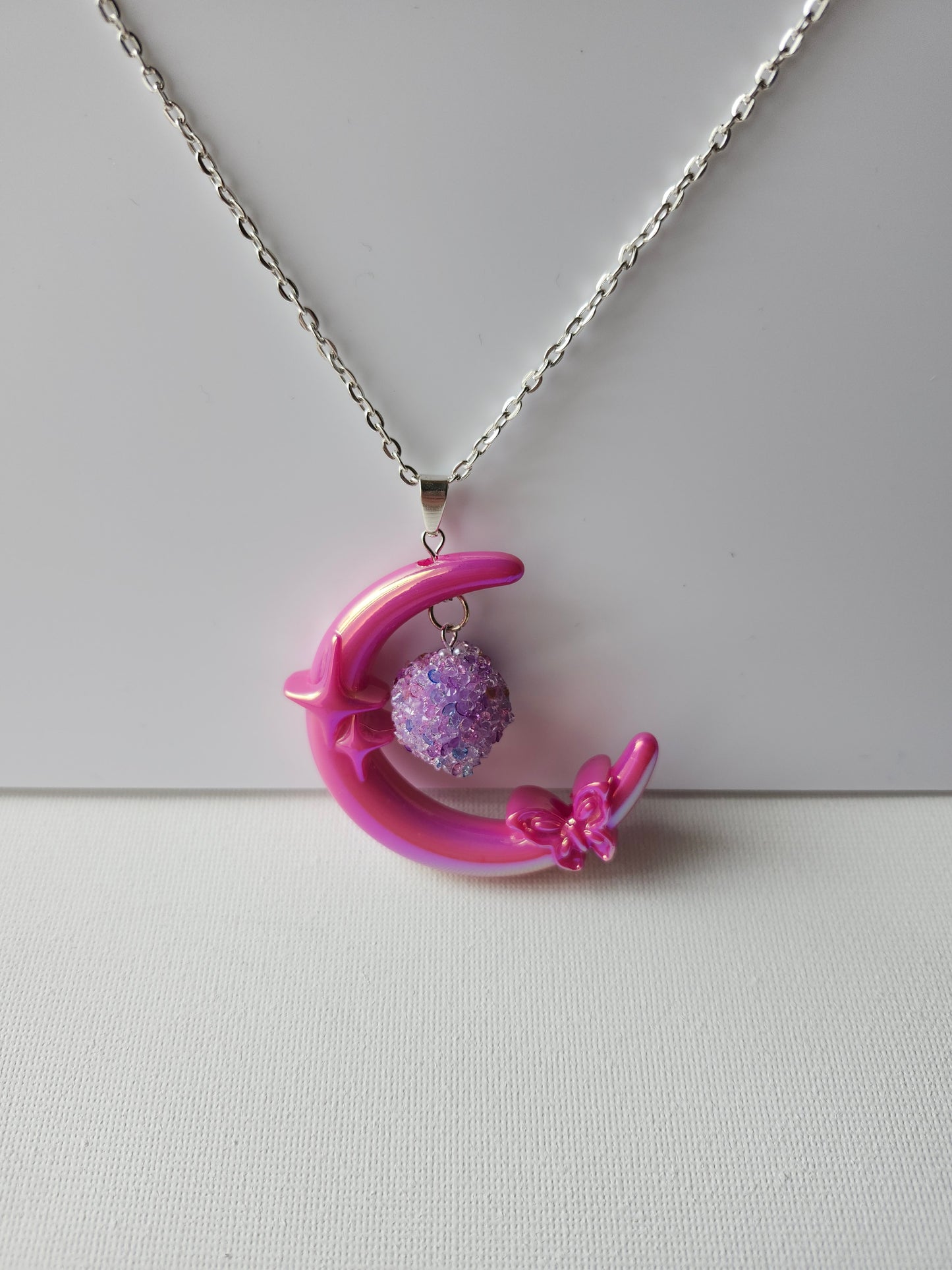 Witchy Moon Dangle Handmade Necklace