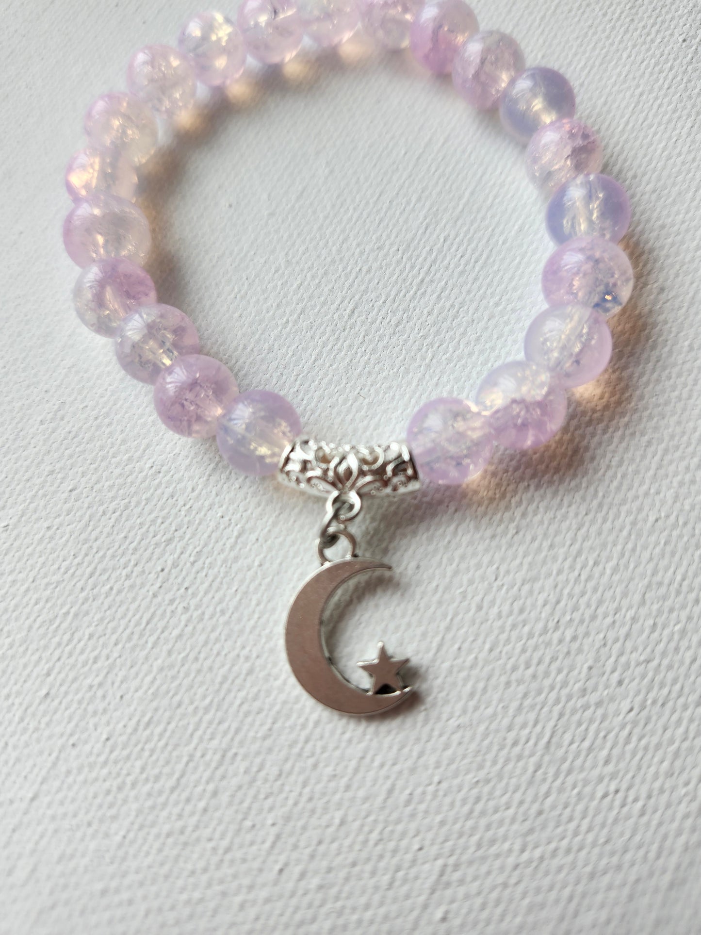 Mystical Moon Glass Bead Bracelet