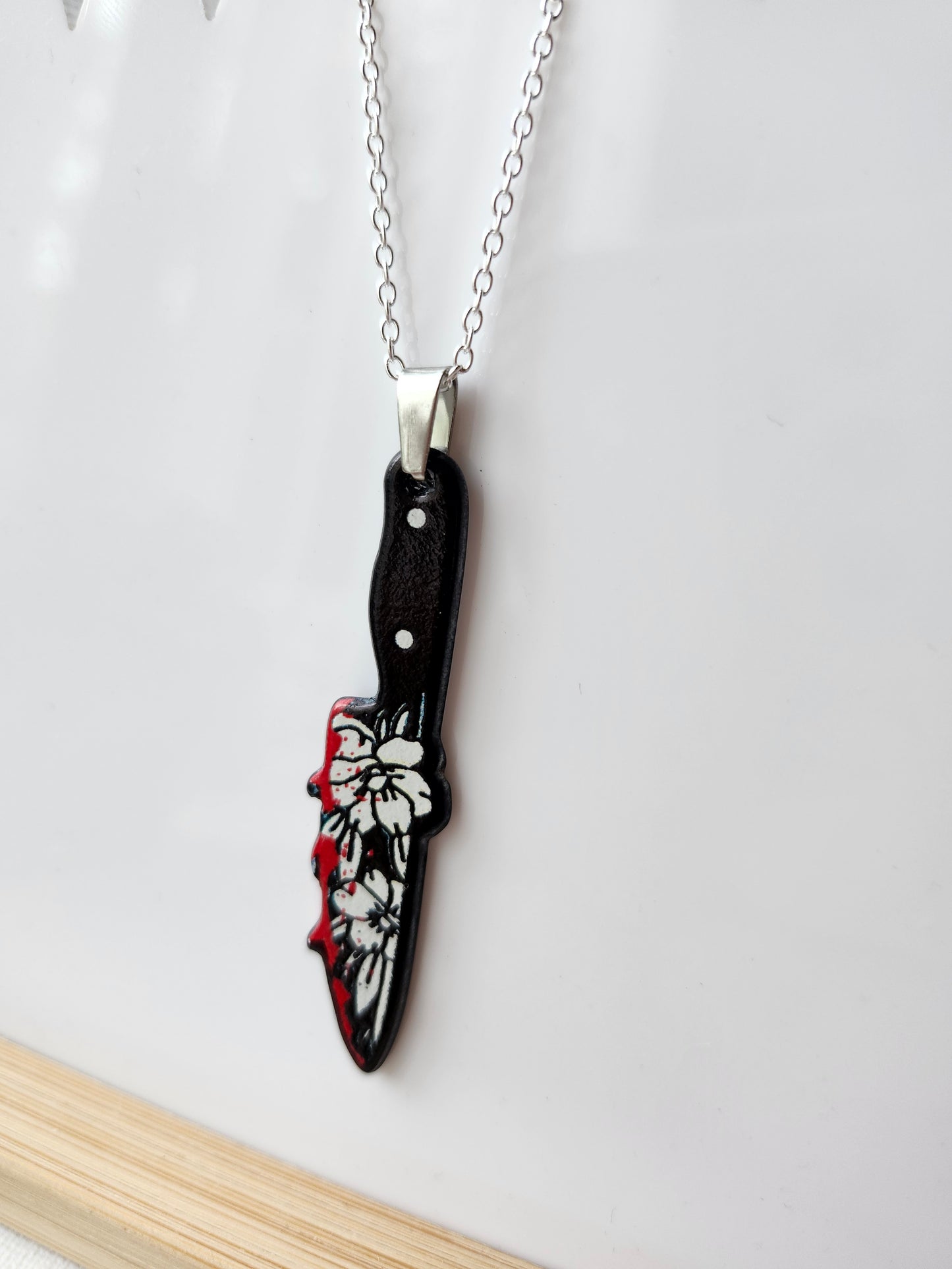 Floral Knife Necklace