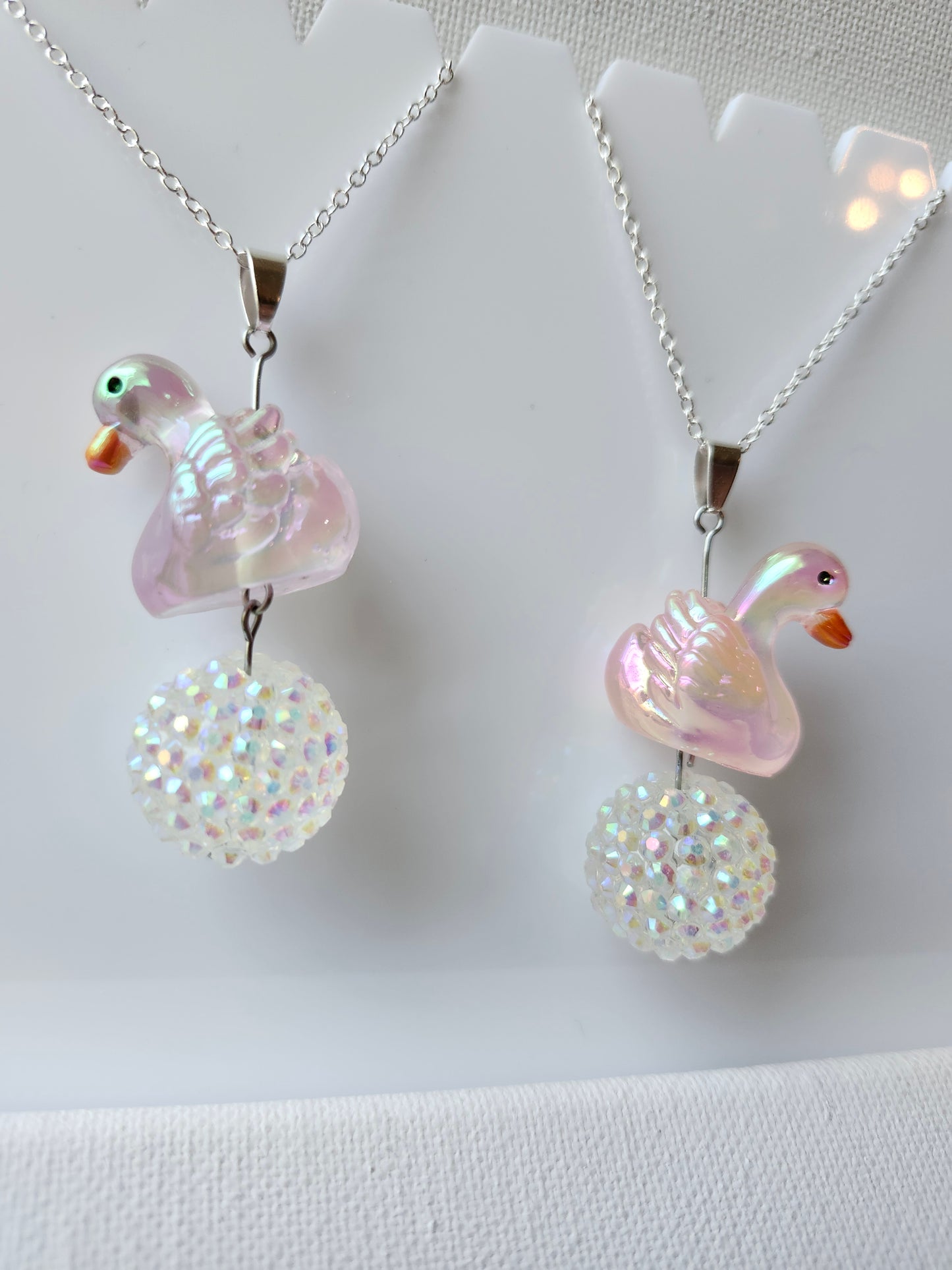 Sparkly Swan Necklace