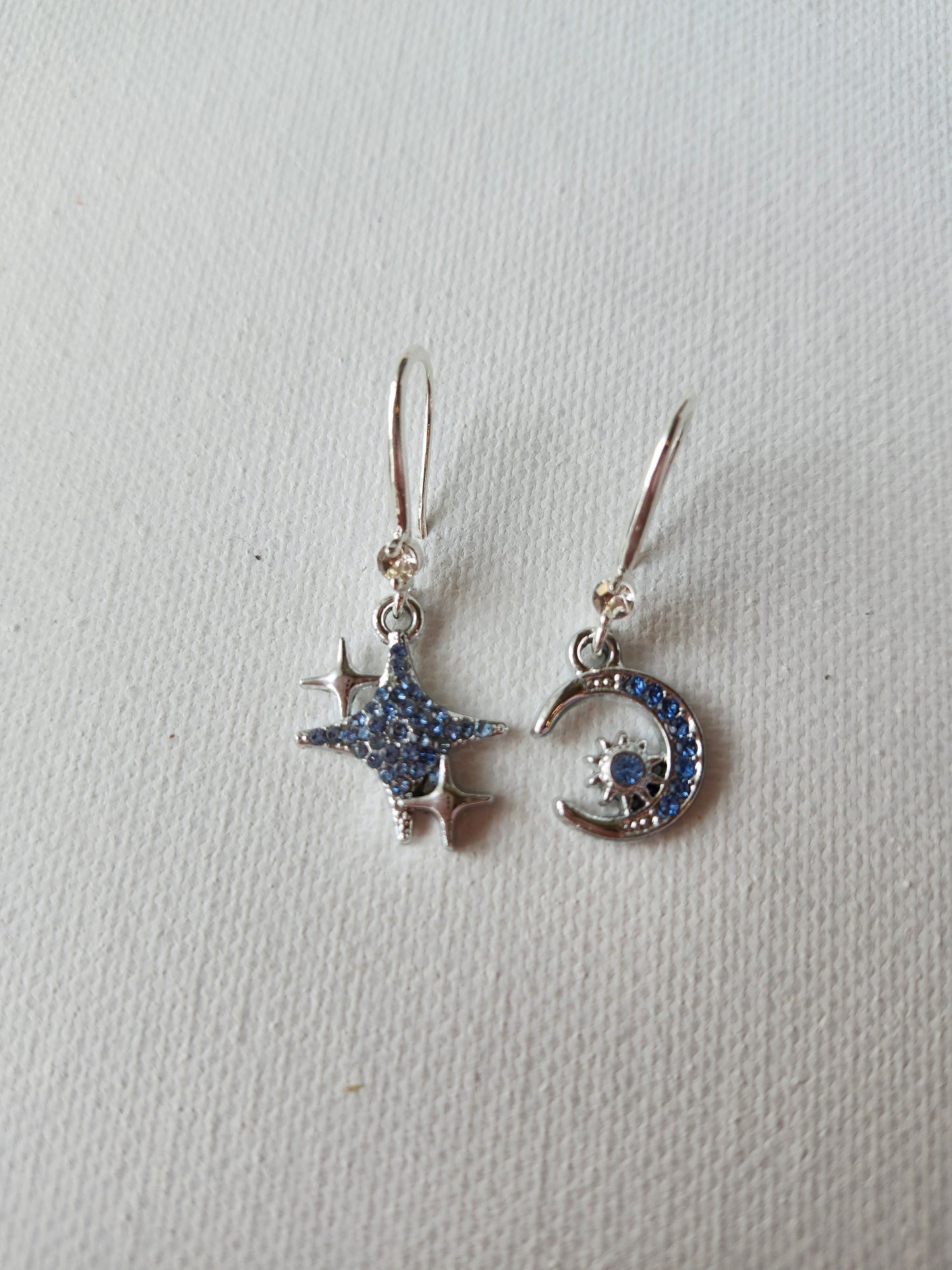 Moon and Star Elegant Earrings