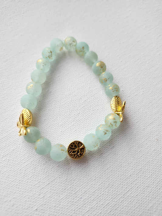 Mother Nature Glass Bead Bracelet