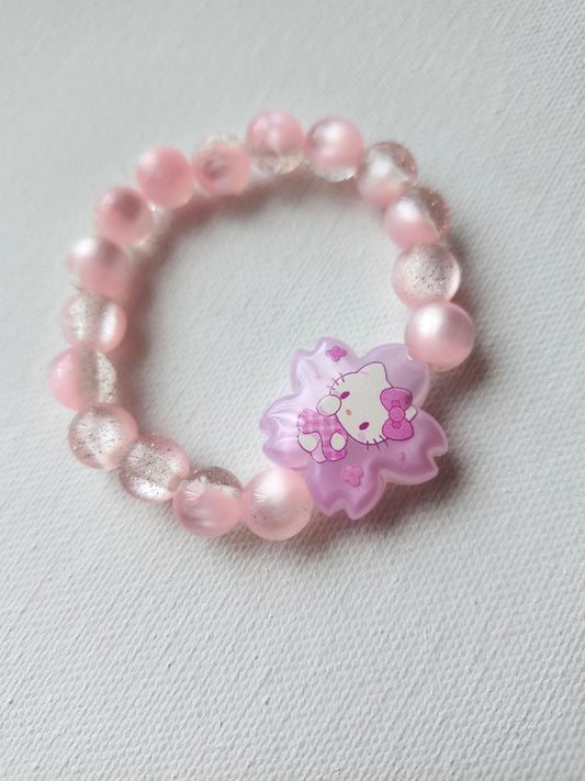 Hello Kitty Sakura Beaded Bracelet