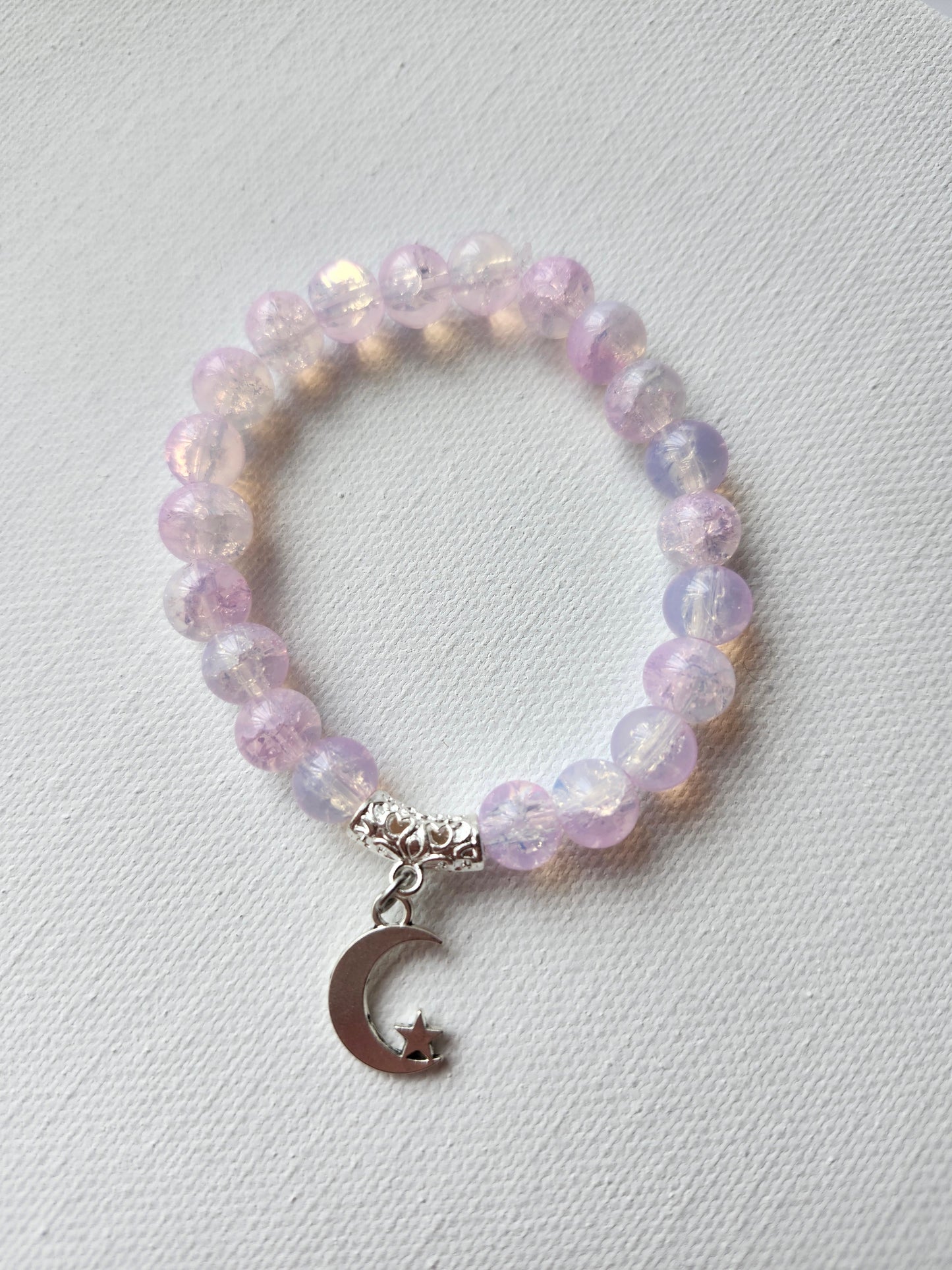Mystical Moon Glass Bead Bracelet