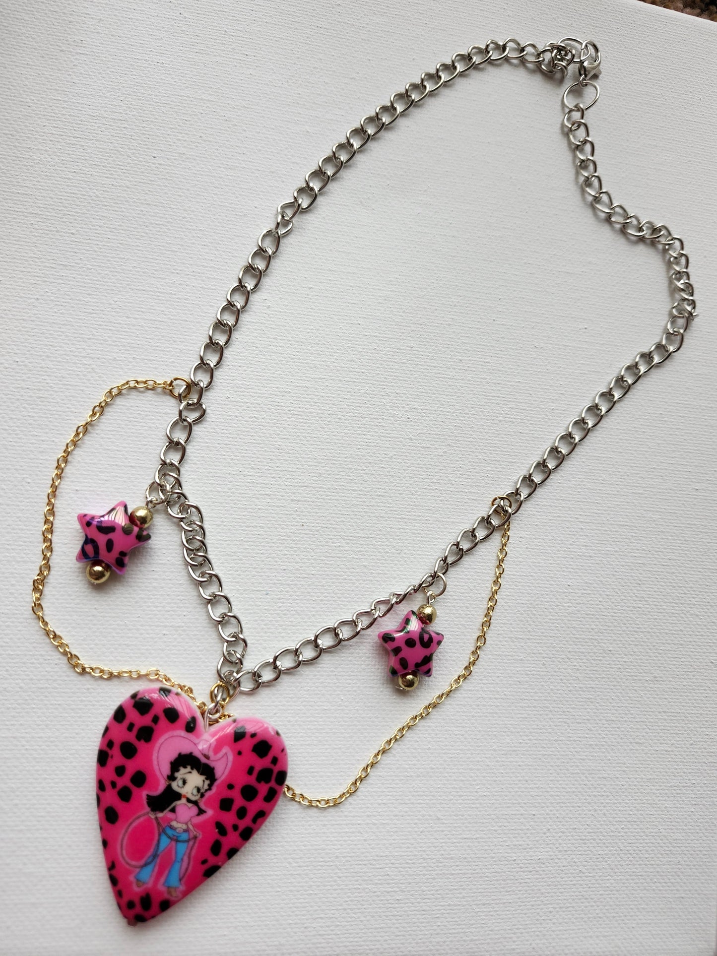 Betty Boop Cowgirl Y2K Necklace