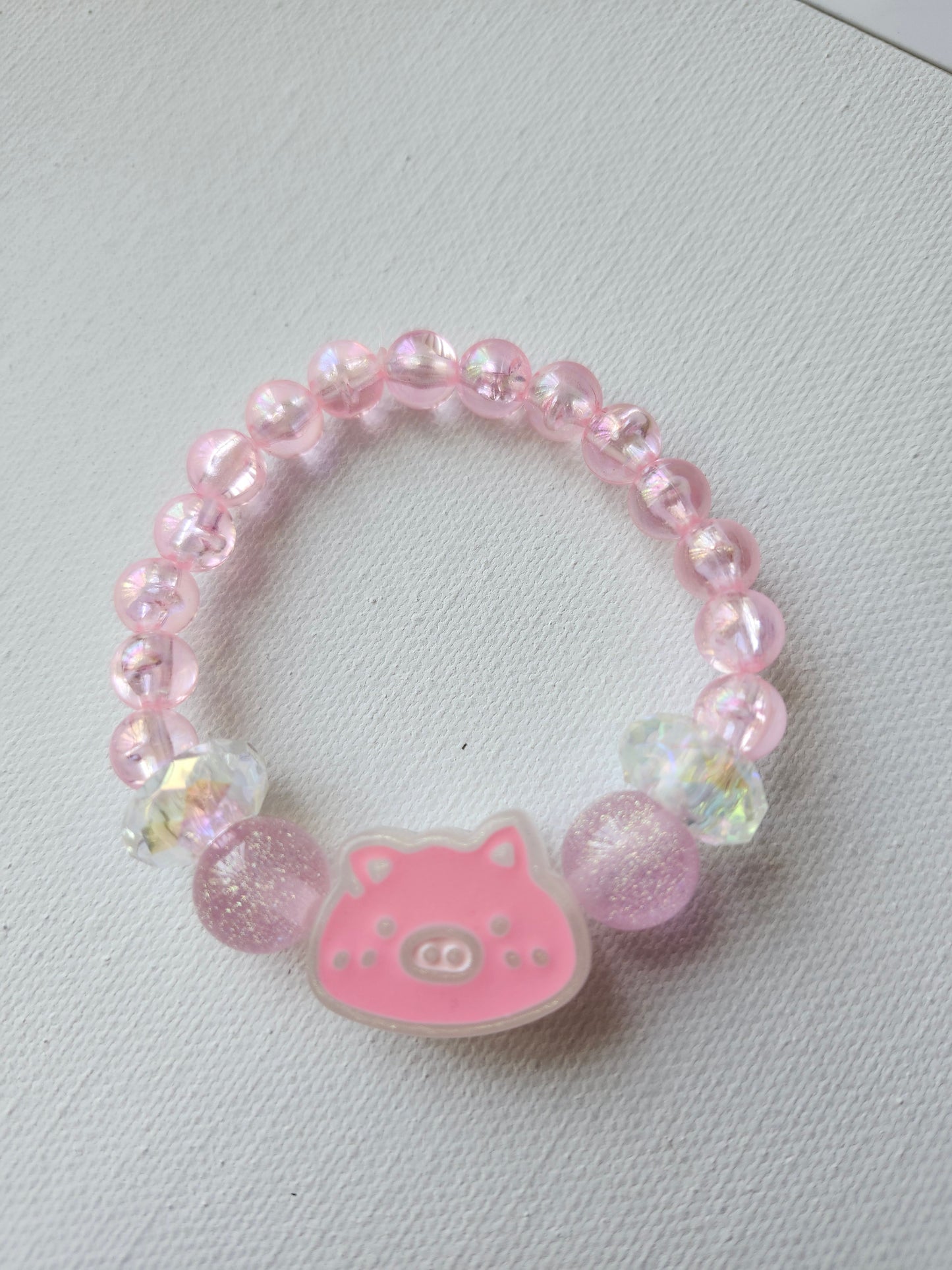 Pink Piggy Bracelet