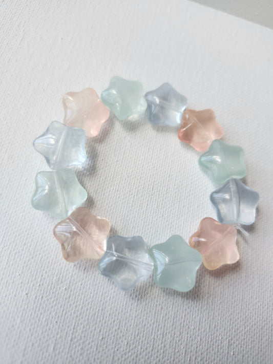 Magical Pastel Glass Star Bracelet