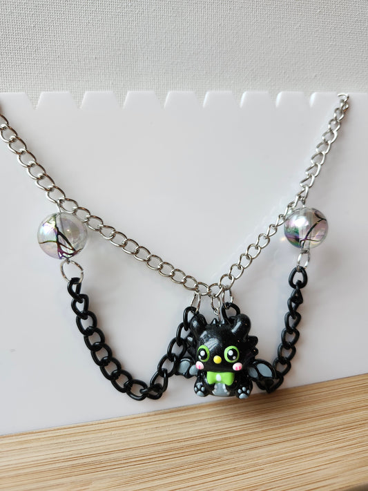 3D Bat Necklace
