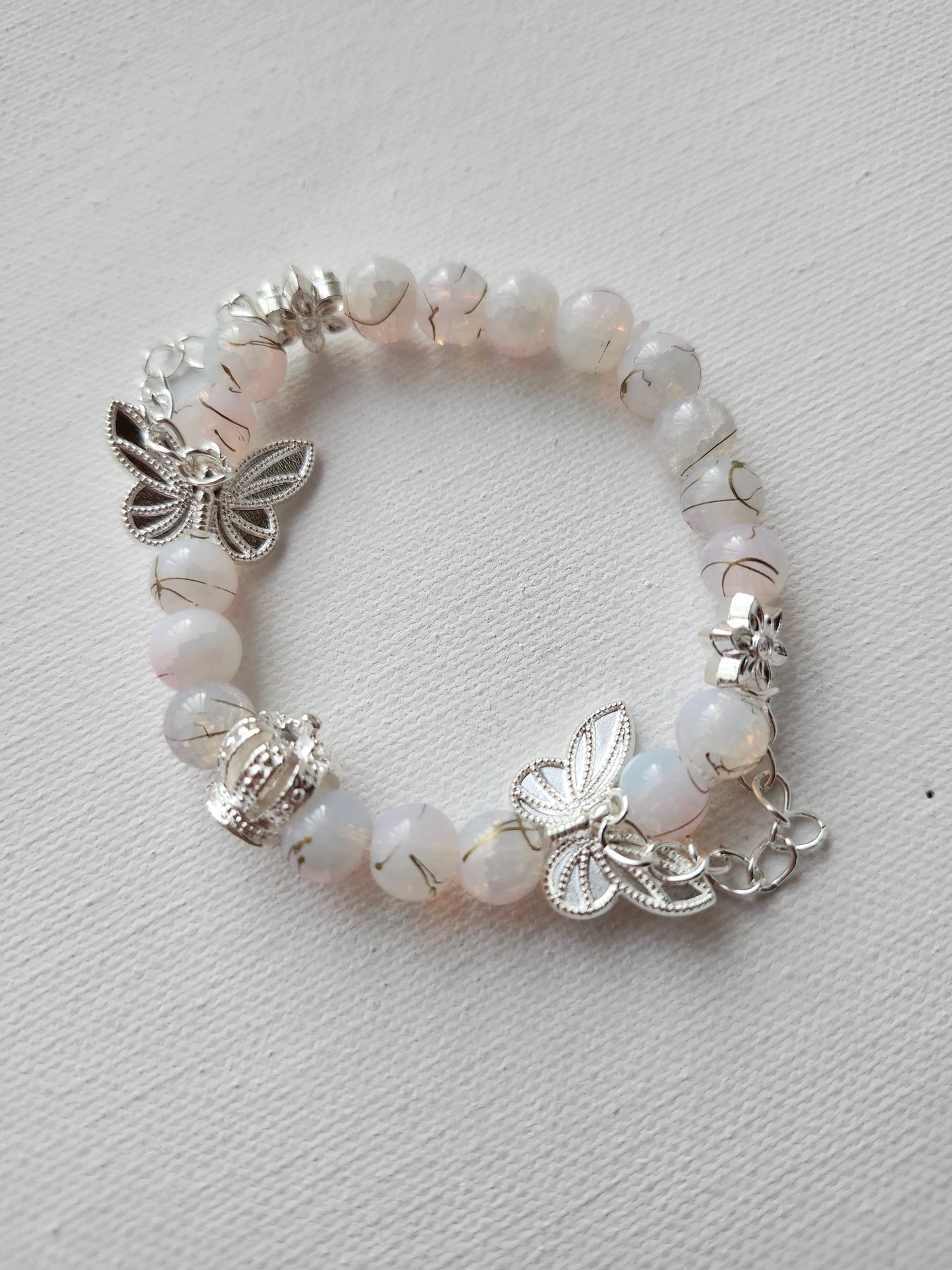 Royal Floral Glass Bracelet