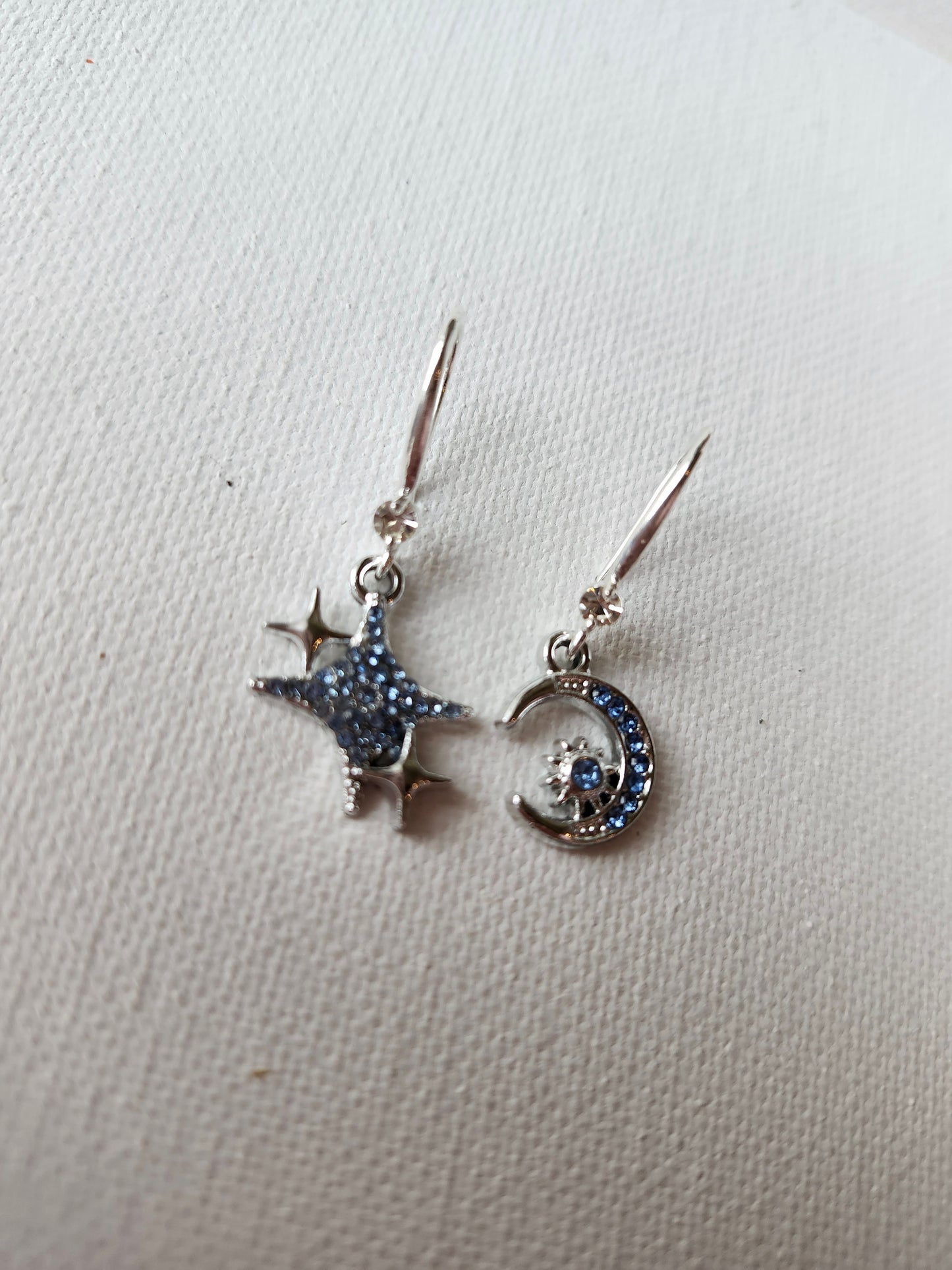 Moon and Star Elegant Earrings