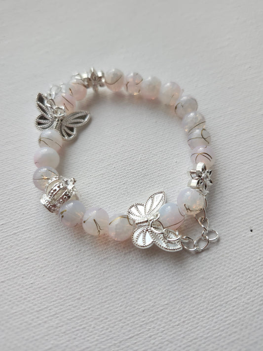 Royal Floral Glass Bracelet